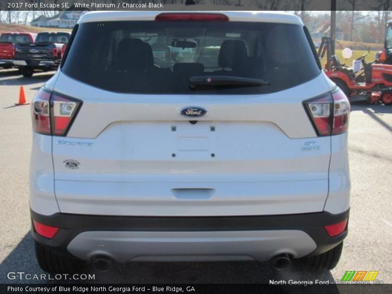 White Platinum / Charcoal Black 2017 Ford Escape SE