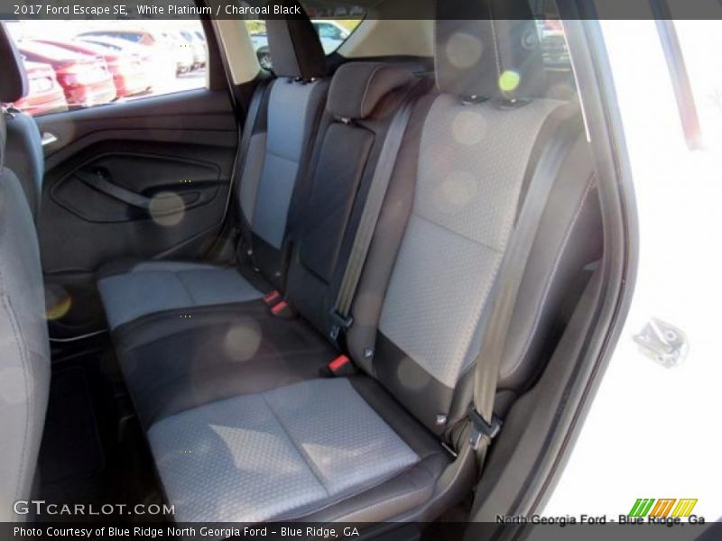 White Platinum / Charcoal Black 2017 Ford Escape SE