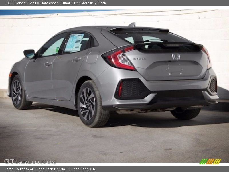 Lunar Silver Metallic / Black 2017 Honda Civic LX Hatchback