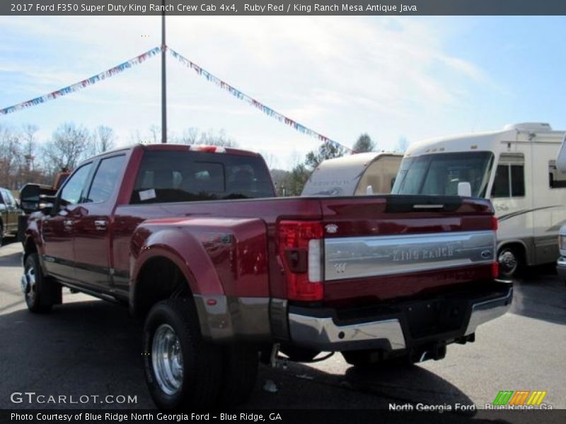 Ruby Red / King Ranch Mesa Antique Java 2017 Ford F350 Super Duty King Ranch Crew Cab 4x4