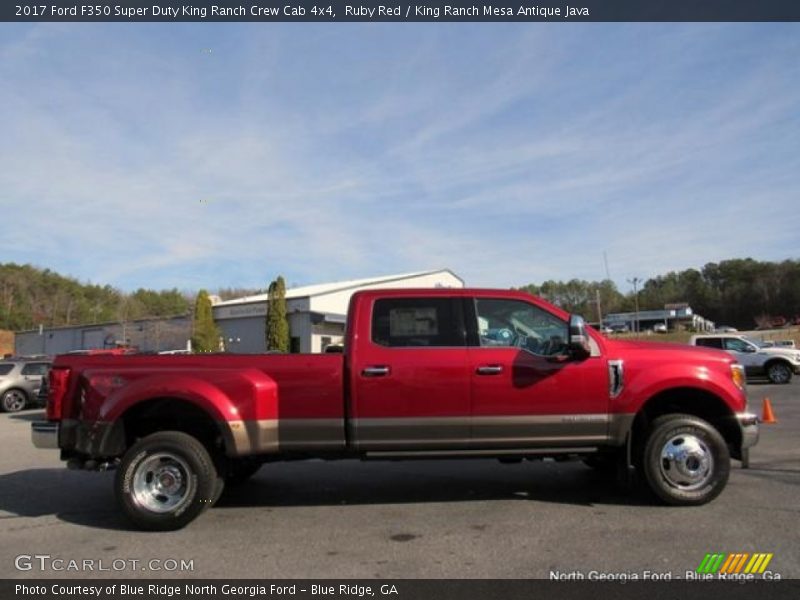 Ruby Red / King Ranch Mesa Antique Java 2017 Ford F350 Super Duty King Ranch Crew Cab 4x4