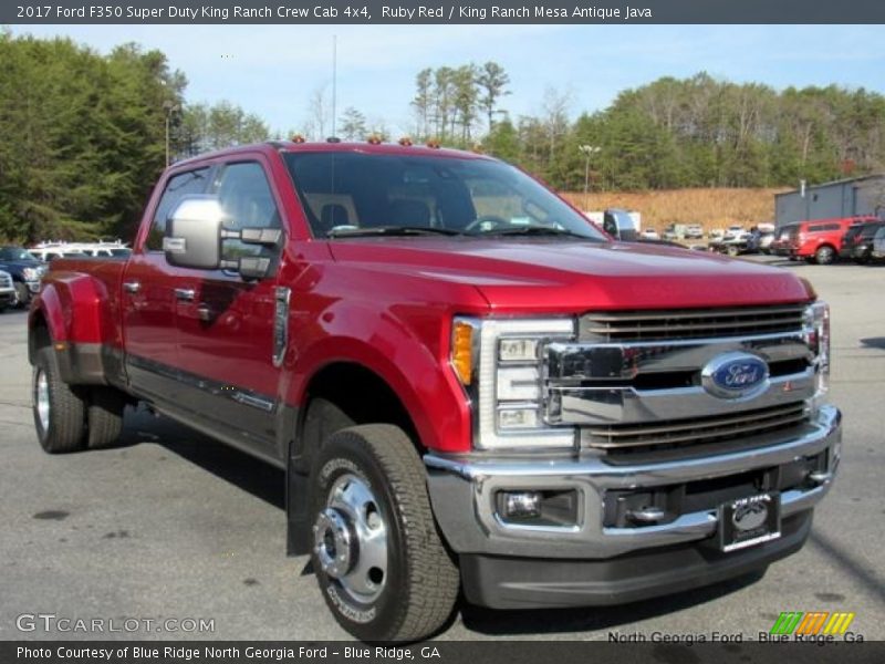 Ruby Red / King Ranch Mesa Antique Java 2017 Ford F350 Super Duty King Ranch Crew Cab 4x4