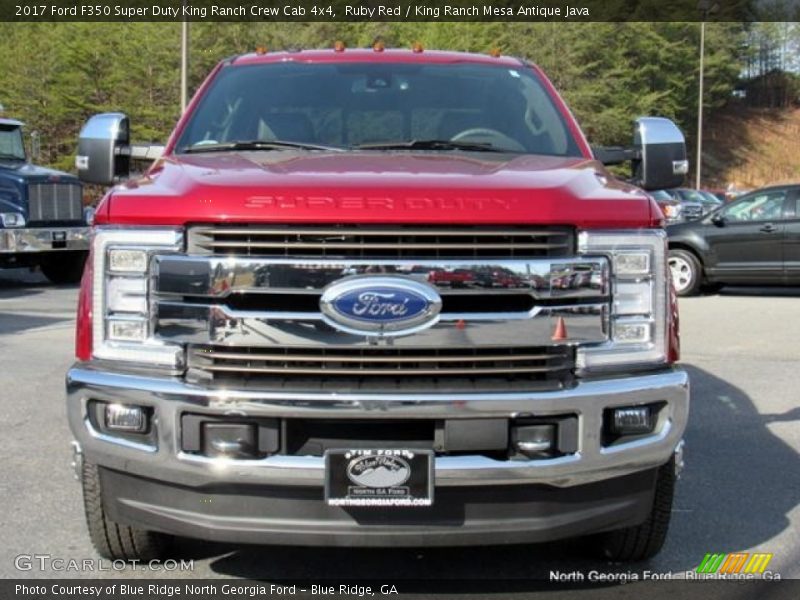 Ruby Red / King Ranch Mesa Antique Java 2017 Ford F350 Super Duty King Ranch Crew Cab 4x4
