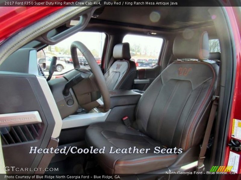 Ruby Red / King Ranch Mesa Antique Java 2017 Ford F350 Super Duty King Ranch Crew Cab 4x4