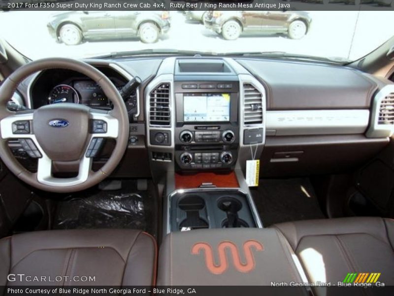 Ruby Red / King Ranch Mesa Antique Java 2017 Ford F350 Super Duty King Ranch Crew Cab 4x4