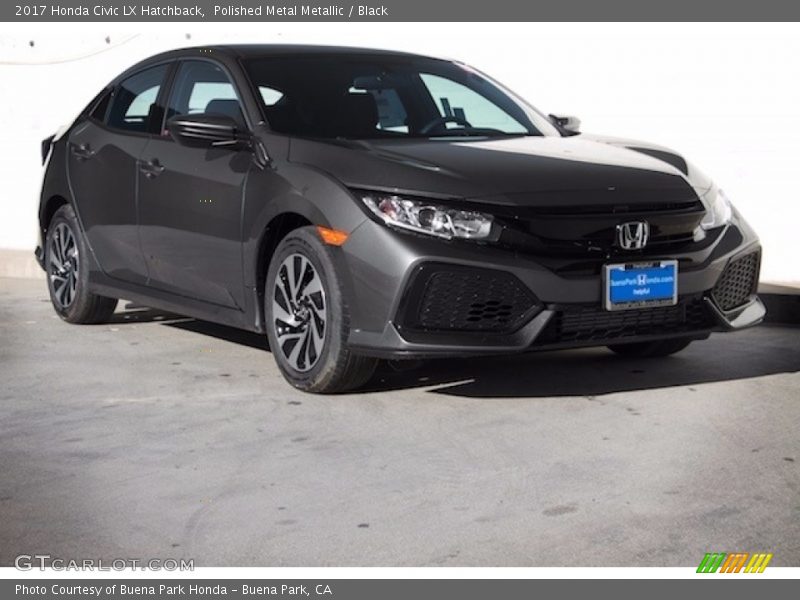 Polished Metal Metallic / Black 2017 Honda Civic LX Hatchback