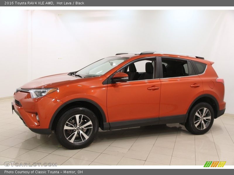 Hot Lava / Black 2016 Toyota RAV4 XLE AWD