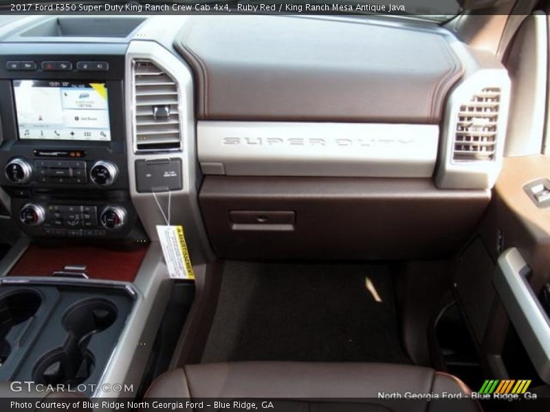 Ruby Red / King Ranch Mesa Antique Java 2017 Ford F350 Super Duty King Ranch Crew Cab 4x4