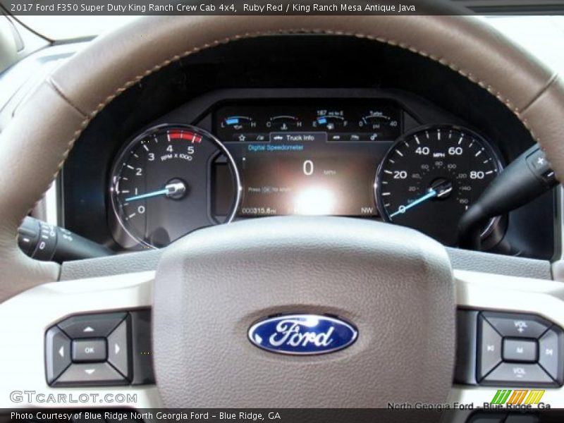 Ruby Red / King Ranch Mesa Antique Java 2017 Ford F350 Super Duty King Ranch Crew Cab 4x4