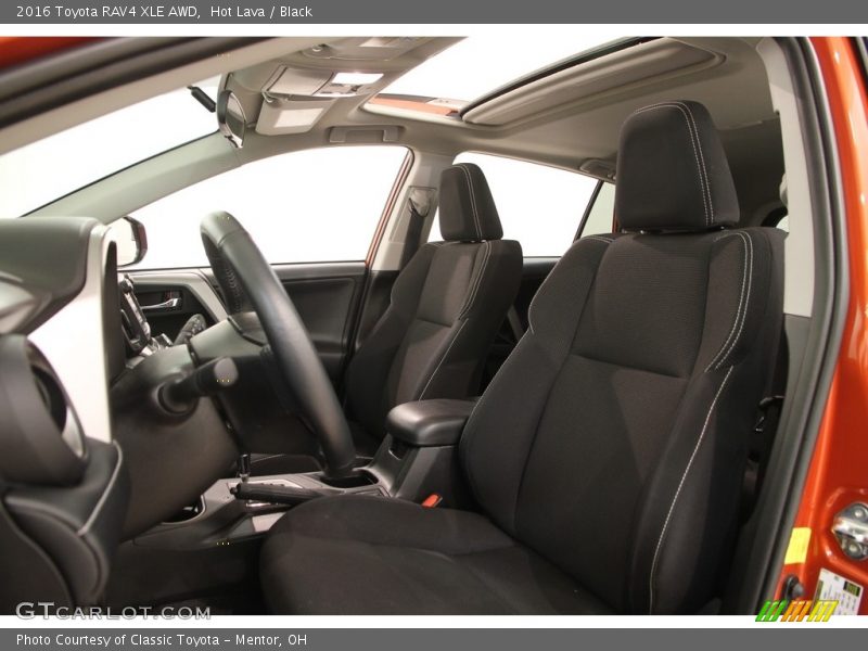 Hot Lava / Black 2016 Toyota RAV4 XLE AWD