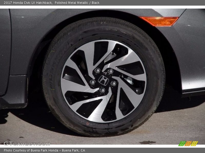Polished Metal Metallic / Black 2017 Honda Civic LX Hatchback