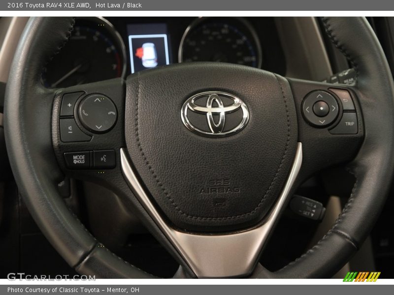 Hot Lava / Black 2016 Toyota RAV4 XLE AWD