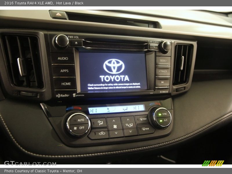 Hot Lava / Black 2016 Toyota RAV4 XLE AWD