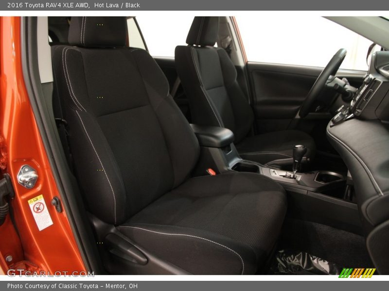 Hot Lava / Black 2016 Toyota RAV4 XLE AWD