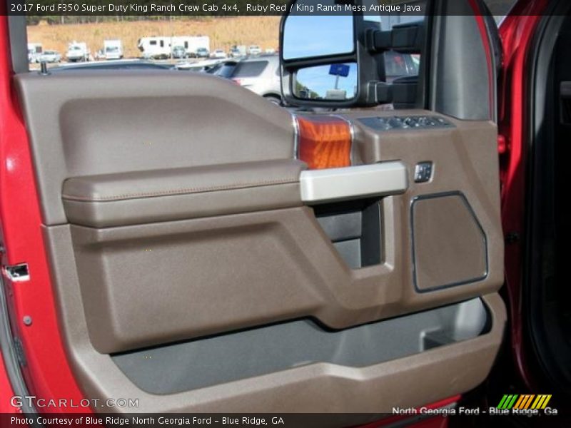 Ruby Red / King Ranch Mesa Antique Java 2017 Ford F350 Super Duty King Ranch Crew Cab 4x4