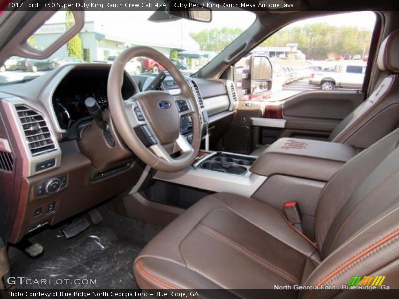 Ruby Red / King Ranch Mesa Antique Java 2017 Ford F350 Super Duty King Ranch Crew Cab 4x4