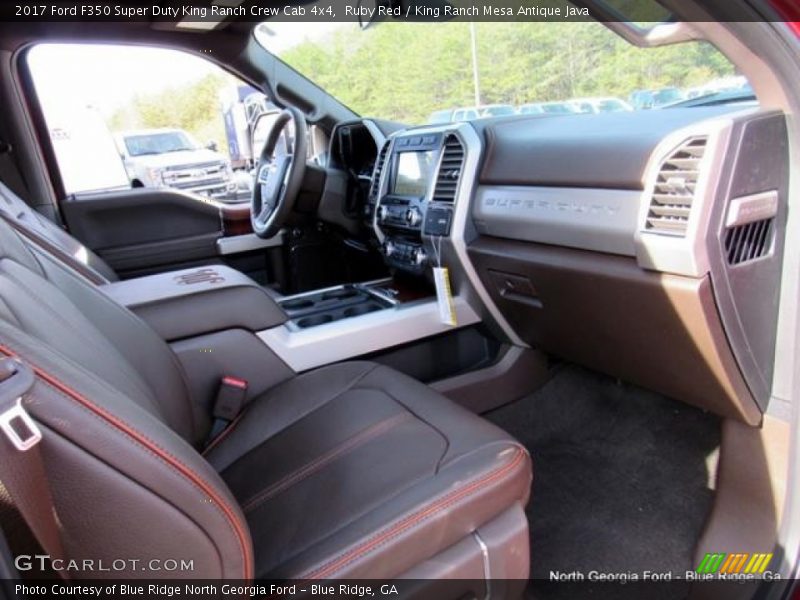 Ruby Red / King Ranch Mesa Antique Java 2017 Ford F350 Super Duty King Ranch Crew Cab 4x4