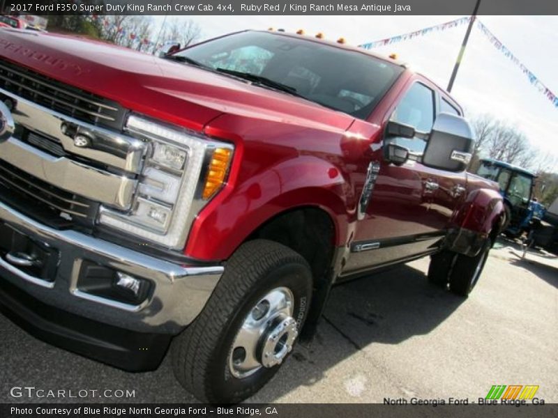 Ruby Red / King Ranch Mesa Antique Java 2017 Ford F350 Super Duty King Ranch Crew Cab 4x4