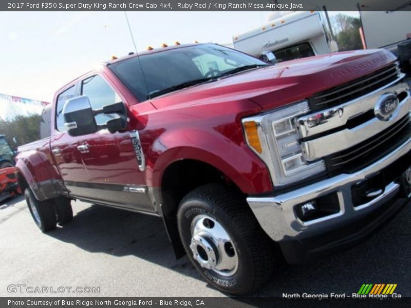 Ruby Red / King Ranch Mesa Antique Java 2017 Ford F350 Super Duty King Ranch Crew Cab 4x4