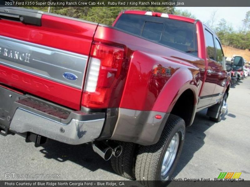 Ruby Red / King Ranch Mesa Antique Java 2017 Ford F350 Super Duty King Ranch Crew Cab 4x4