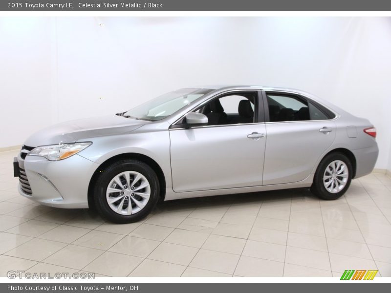 Celestial Silver Metallic / Black 2015 Toyota Camry LE