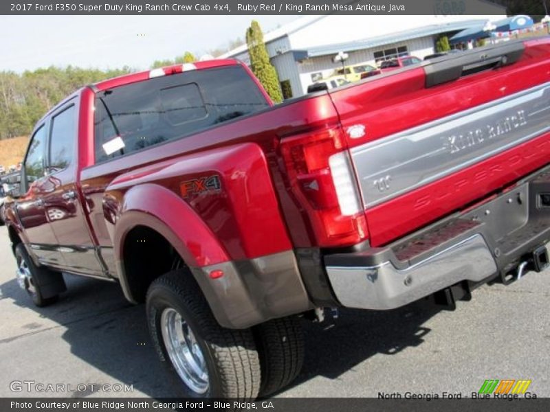 Ruby Red / King Ranch Mesa Antique Java 2017 Ford F350 Super Duty King Ranch Crew Cab 4x4