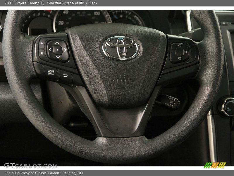 Celestial Silver Metallic / Black 2015 Toyota Camry LE