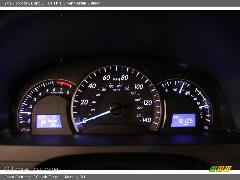 Celestial Silver Metallic / Black 2015 Toyota Camry LE