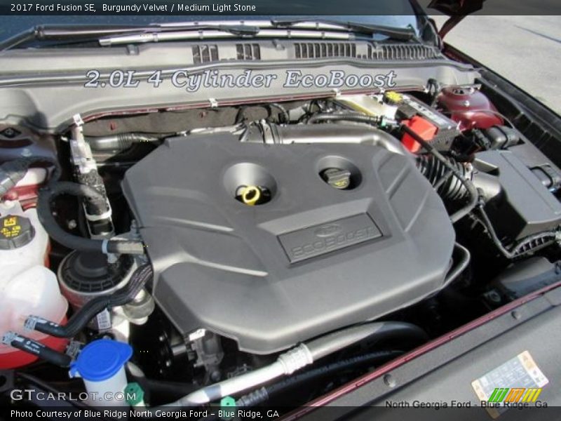 Burgundy Velvet / Medium Light Stone 2017 Ford Fusion SE