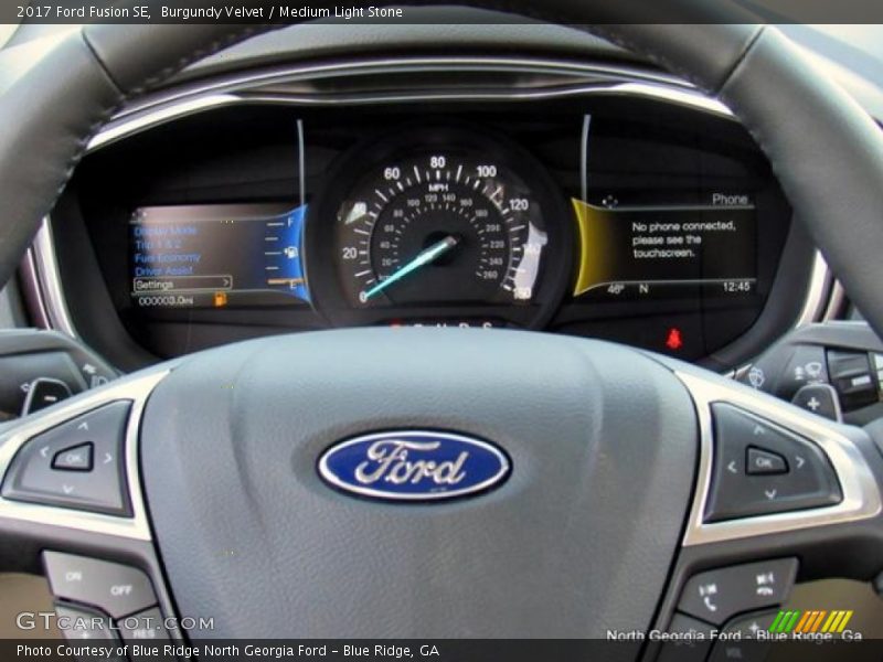 Burgundy Velvet / Medium Light Stone 2017 Ford Fusion SE