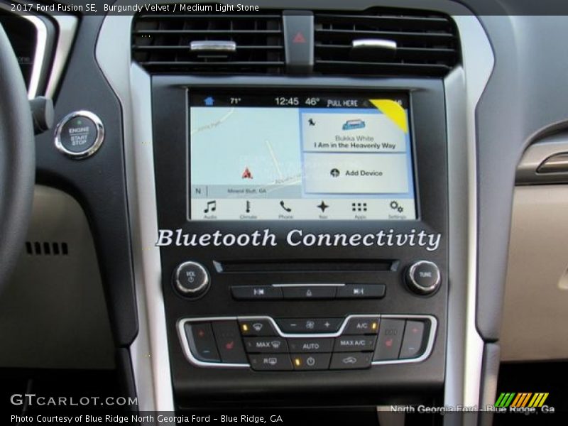 Burgundy Velvet / Medium Light Stone 2017 Ford Fusion SE