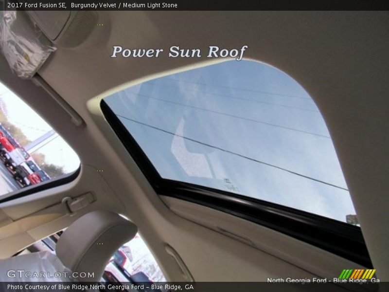 Burgundy Velvet / Medium Light Stone 2017 Ford Fusion SE