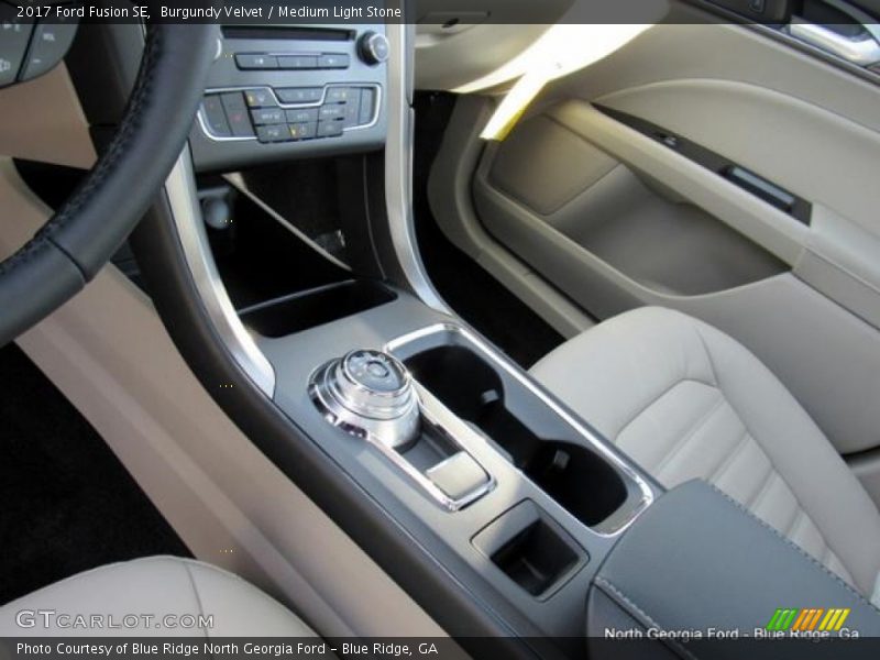 Burgundy Velvet / Medium Light Stone 2017 Ford Fusion SE