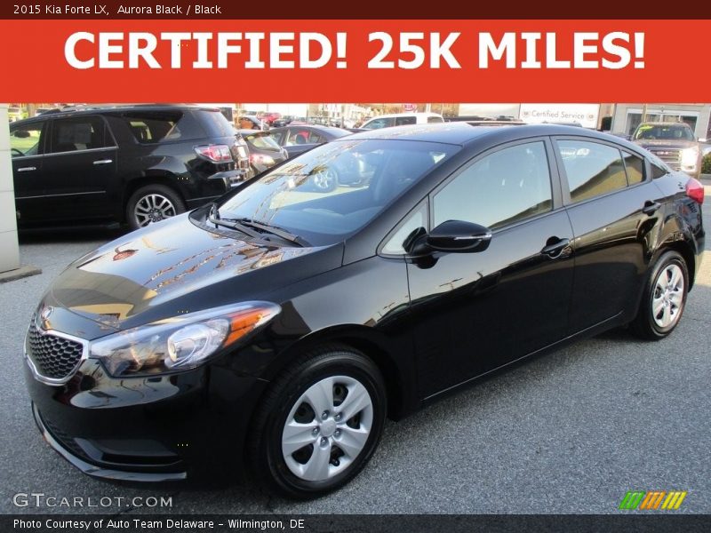 Aurora Black / Black 2015 Kia Forte LX