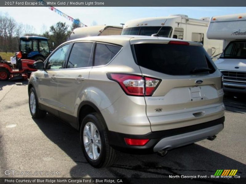 White Gold / Medium Light Stone 2017 Ford Escape SE