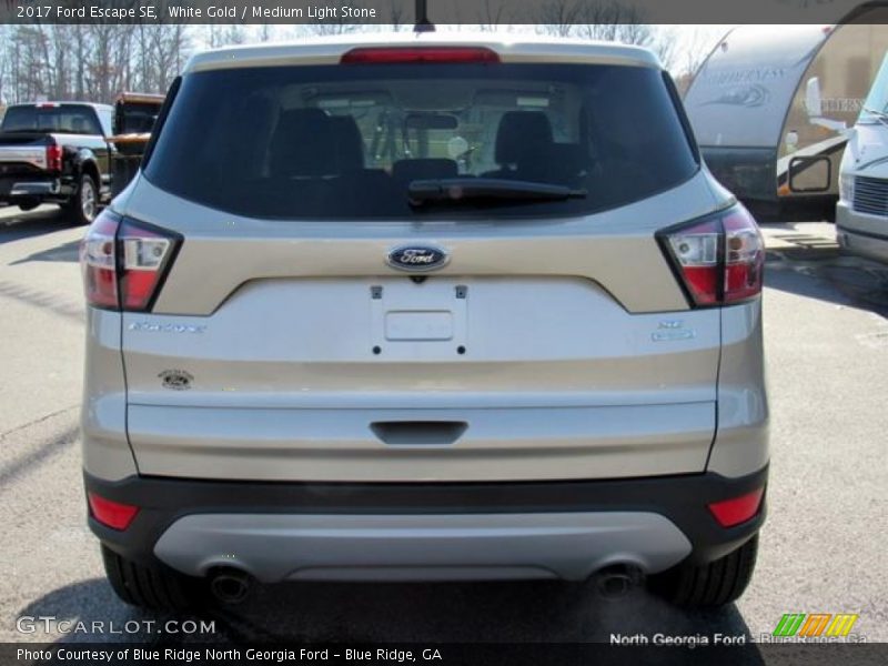 White Gold / Medium Light Stone 2017 Ford Escape SE
