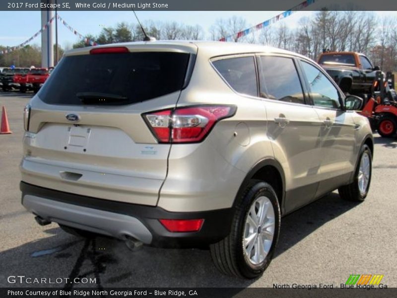 White Gold / Medium Light Stone 2017 Ford Escape SE