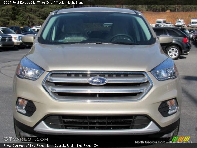White Gold / Medium Light Stone 2017 Ford Escape SE