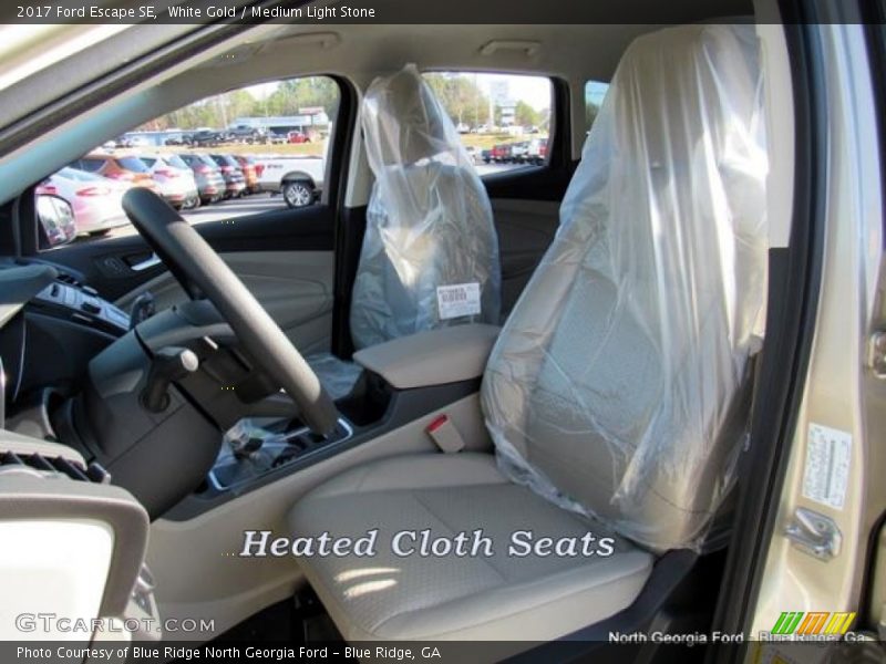 White Gold / Medium Light Stone 2017 Ford Escape SE