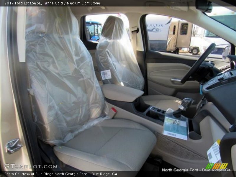 White Gold / Medium Light Stone 2017 Ford Escape SE
