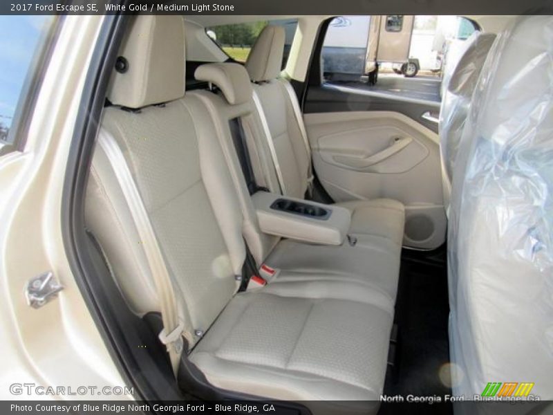 White Gold / Medium Light Stone 2017 Ford Escape SE