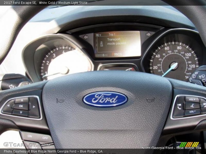 White Gold / Medium Light Stone 2017 Ford Escape SE