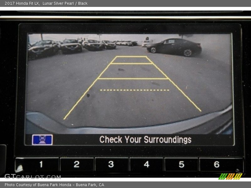 Lunar Silver Pearl / Black 2017 Honda Fit LX