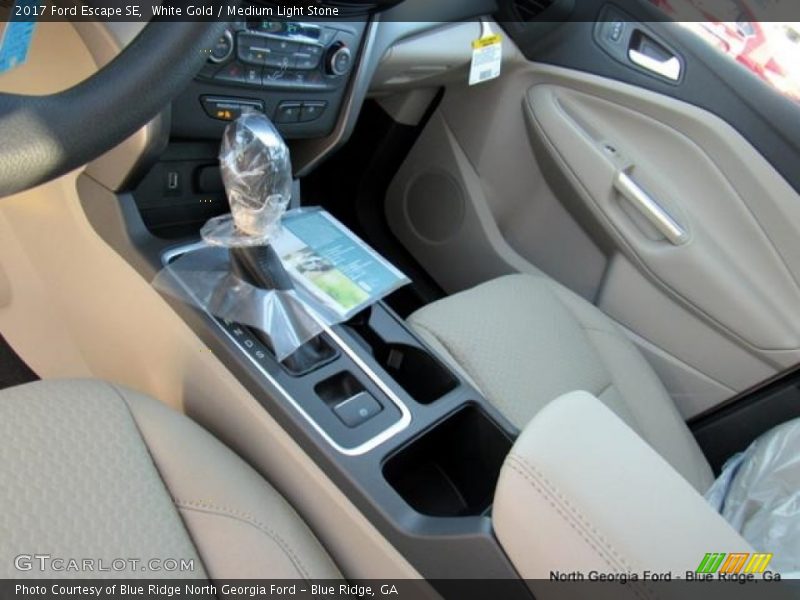 White Gold / Medium Light Stone 2017 Ford Escape SE