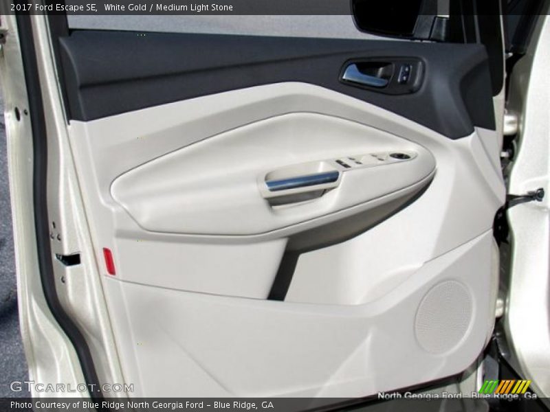 White Gold / Medium Light Stone 2017 Ford Escape SE