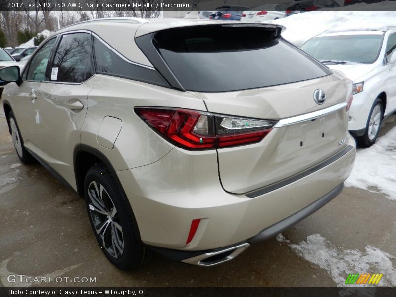 Satin Cashmere Metallic / Parchment 2017 Lexus RX 350 AWD
