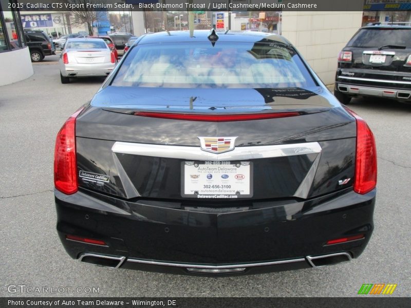 Black Diamond Tricoat / Light Cashmere/Medium Cashmere 2015 Cadillac CTS Vsport Premium Sedan
