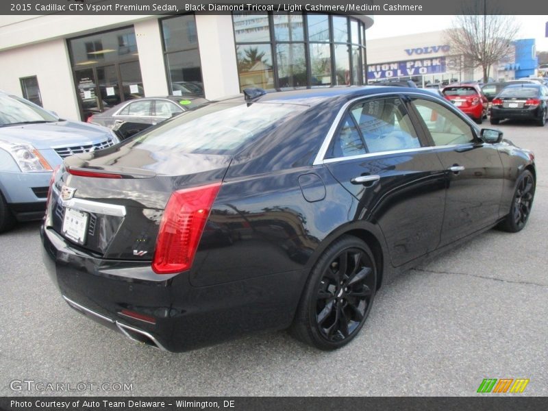 Black Diamond Tricoat / Light Cashmere/Medium Cashmere 2015 Cadillac CTS Vsport Premium Sedan