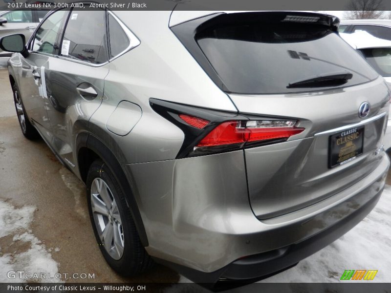 Atomic Silver / Black 2017 Lexus NX 300h AWD