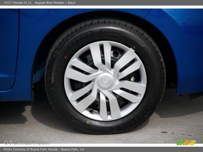Aegean Blue Metallic / Black 2017 Honda Fit LX
